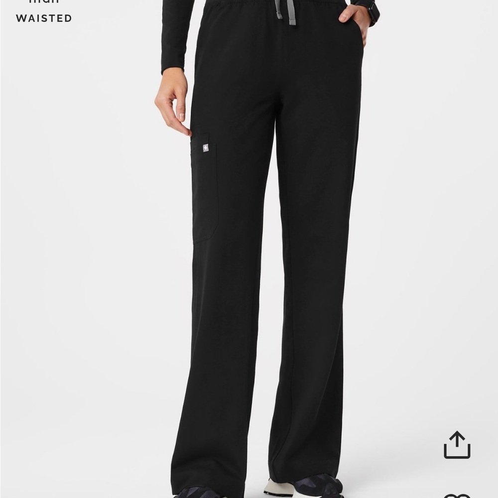 High wasted Isabel wide leg scrub pants